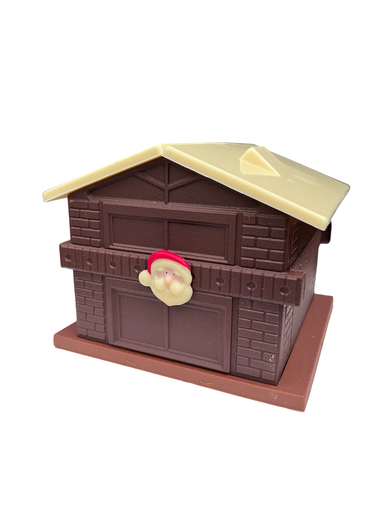 Chalet tout en chocolat et ses 100gr de pralines 