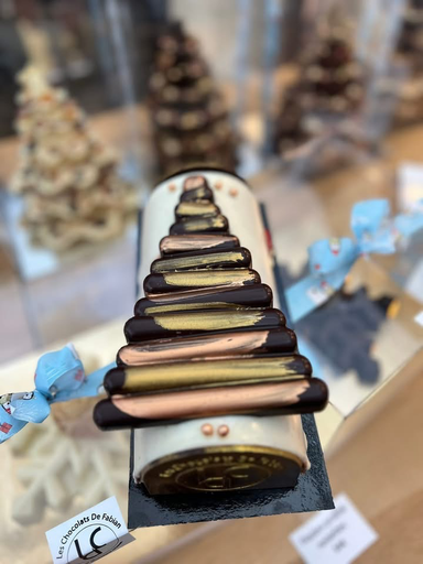 Bûche Duo Vanille chocolat noir